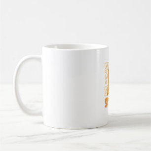 Caneca De Café Design de Halloween Fantasma Laranja Fofo Temporad