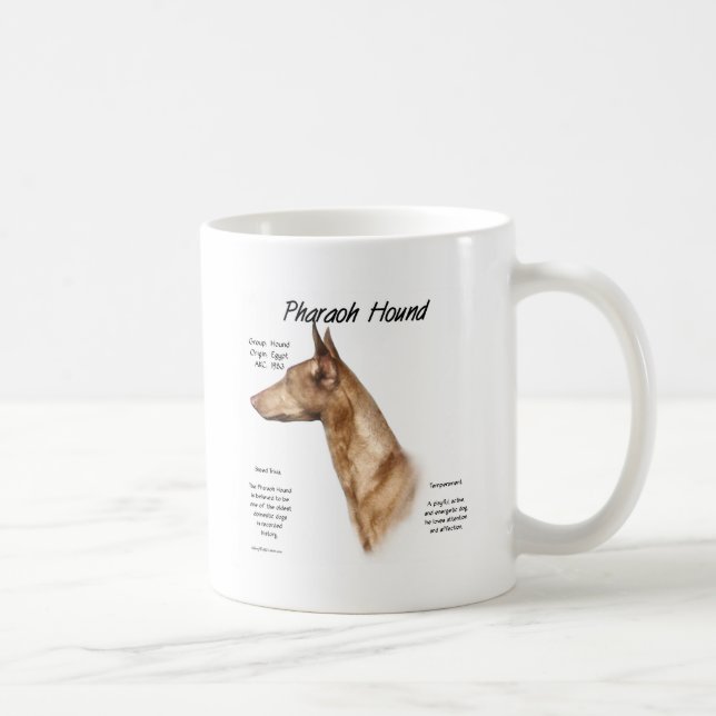 Caneca De Café Design de História de Hound Faraó (Direita)