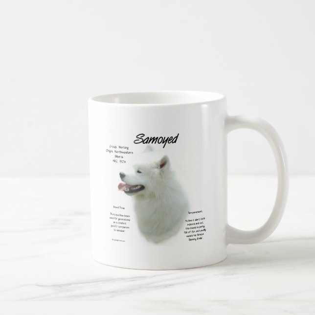 Caneca De Café Design de Histórico Samoiçado (Direita)