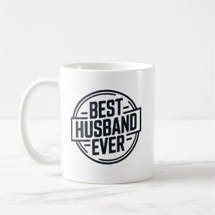 Caneca De Café Design de Insígnia de Melhor Marido de Todos os Te