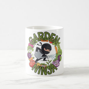 Caneca De Café Design de Jardim Ninja - Gráfico de Jardinagem Div