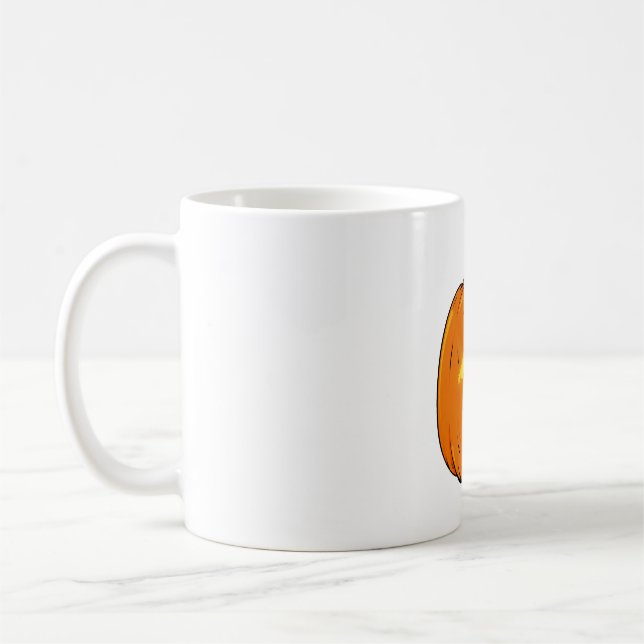 Caneca De Café Design de Jesus Halloween com Jesus Pumpkin (Esquerda)