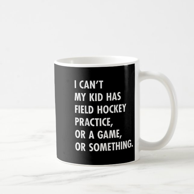 Caneca De Café Design De Jogo De Hóquei Em Campo E De Prática De  (Direita)