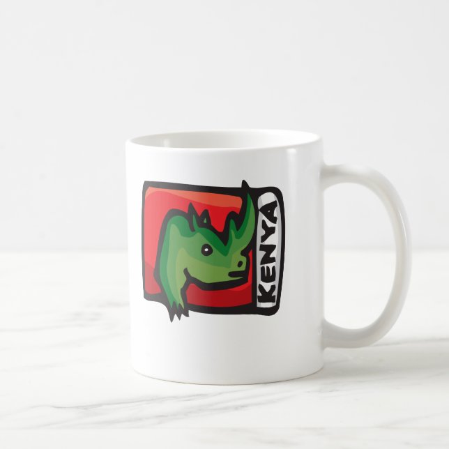 Caneca De Café Design de Kenya (Direita)