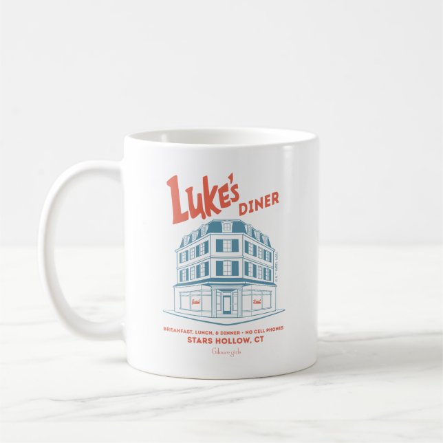 Caneca De Café Design de Luke's Diner Stars Hollow (Esquerda)