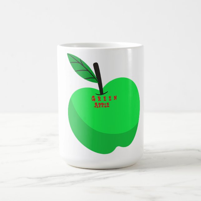 Caneca De Café Design de maçã GReen (Centro)