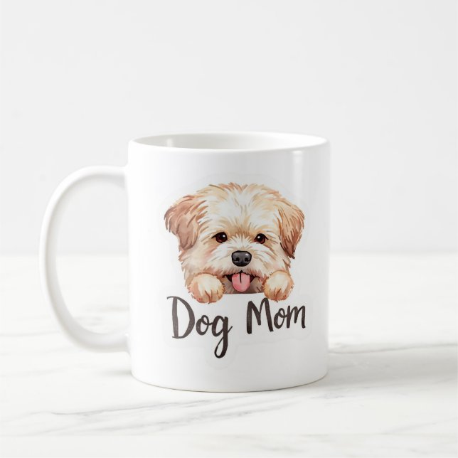 Caneca De Café Design de Mãe de Cachorro Fofo (Esquerda)
