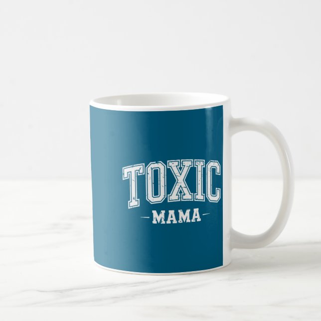 Caneca De Café Design de Mãe Divertida Mãe Tóxica  (Direita)