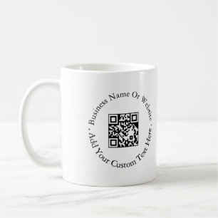 Caneca De Café Design de Marca de Site de Código QR de Negócios M