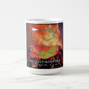 Caneca De Café Design de mídia de Cheio Color Mountain