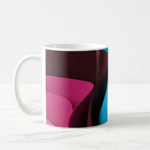 Caneca De Café Design de Movimento do Fluxo de Rave
