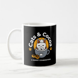 Caneca De Café Design de Mug Feriado com Cozy Cat e Cookies de Pa