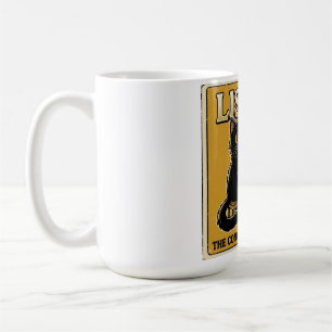 Caneca De Café Design de Música de Piano de Gato Preto
