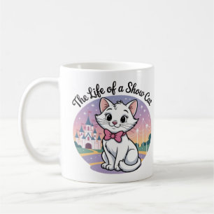 Caneca De Café Design de Natal de Gato Fofo Gato na Neve de Inv