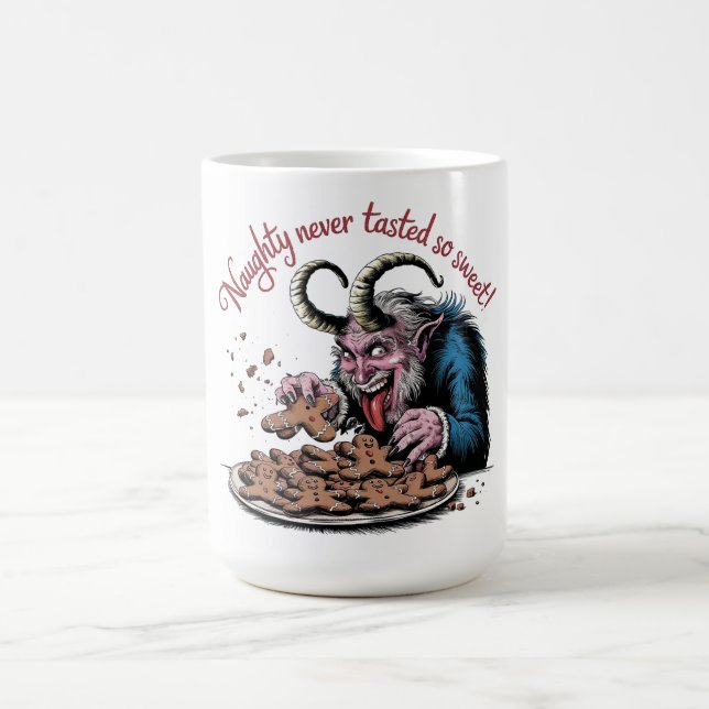 Caneca De Café Design de Natal de Krampus (Centro)