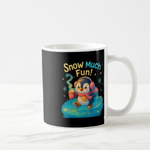 Caneca De Café Design de Natal de Pinguim Bonito e Divertido