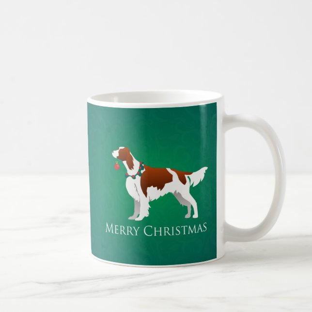 Caneca De Café Design de Natal Feliz e Feliz Setores Vermelho e B (Direita)