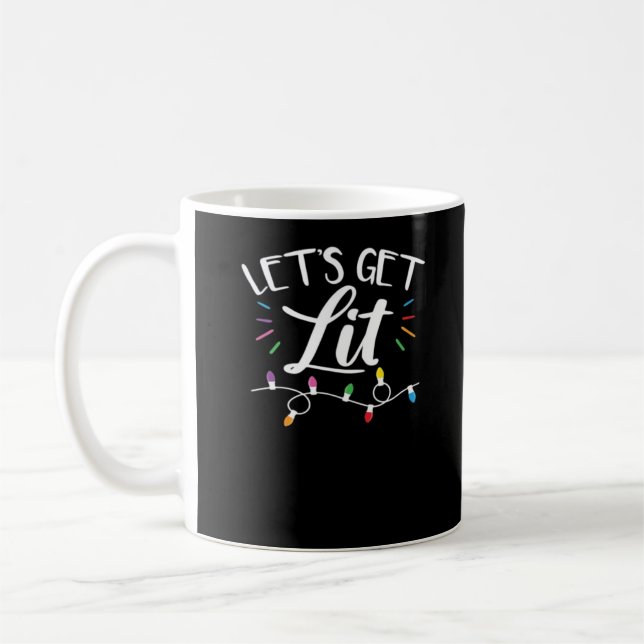 Caneca De Café Design de Natal - Vamos Sair (Esquerda)