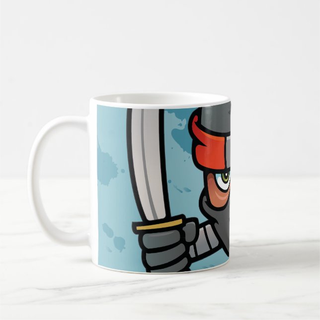 Caneca De Café Design de Ninja do divertimento (Esquerda)