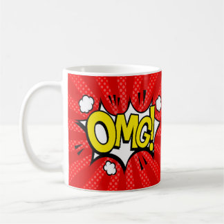 Caneca De Café Design de OMG legal, Divertido e Colorido (Meu Deu