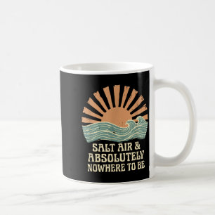 Caneca De Café Design de ondas de praia de férias de cruzeiro