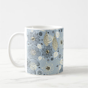 Caneca De Café Design de outono Floral