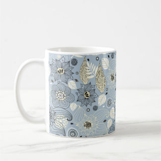 Caneca De Café Design de outono Floral