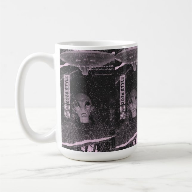 Caneca De Café Design de OVNI (Esquerda)