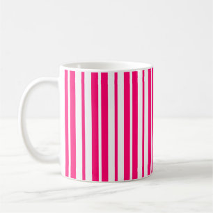Caneca De Café Design de Padrão de Strike Vertical Branco Cor-de-