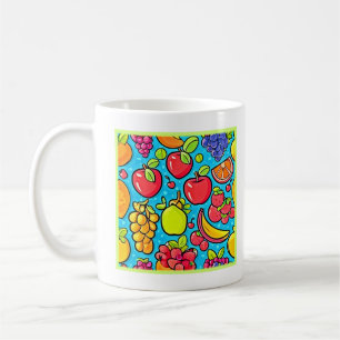 Caneca De Café Design de padrão frutuoso
