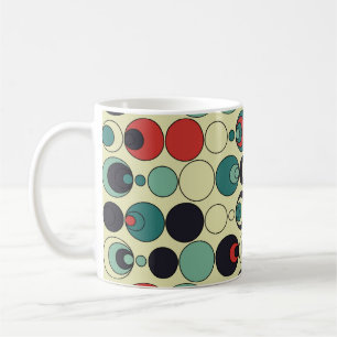 Caneca De Café design de padrão geométrico abstrato.