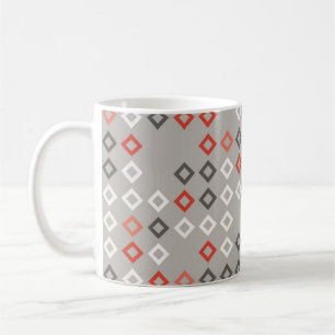Caneca De Café Design de padrão geométrico, arte, fundo