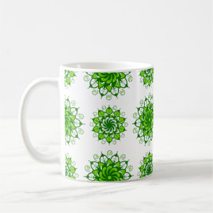 Caneca De Café design de padrão mandala