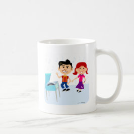 Caneca De Café Design de Personagem de desenho animado de de de F