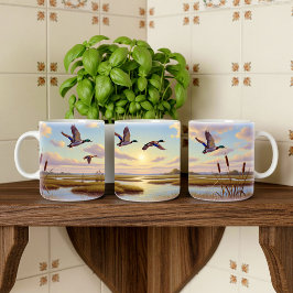 Caneca De Café Design de Quebra de Túg Digital de Pintura Realist