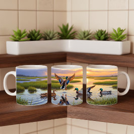 Caneca De Café Design de Quebra de Túg Digital de Pintura Realist