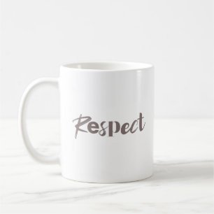 Caneca De Café Design de respeito moderno, criativo, legal e mode