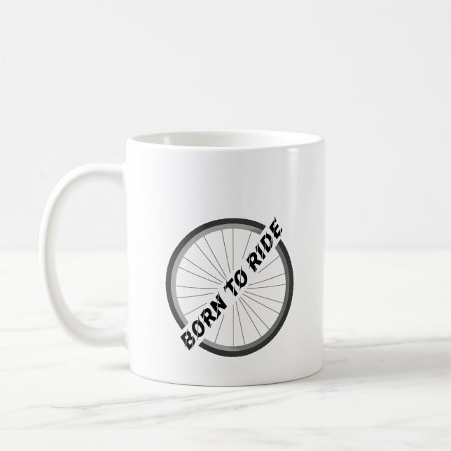 Caneca De Café Design de roda do café Mug "Nascer a rumo" (Esquerda)