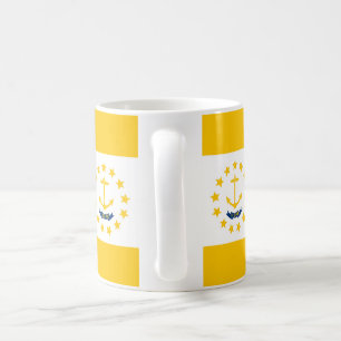 Caneca De Café Design de Sinalizador de Rhode Island