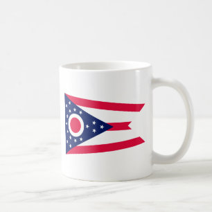 Caneca De Café Design de Sinalizador do Estado de Ohio