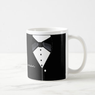 Caneca De Café Design de Smoking para Padrinhos
