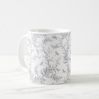 Caneca De Café Design de taça com um padrão no estilo da linha ar