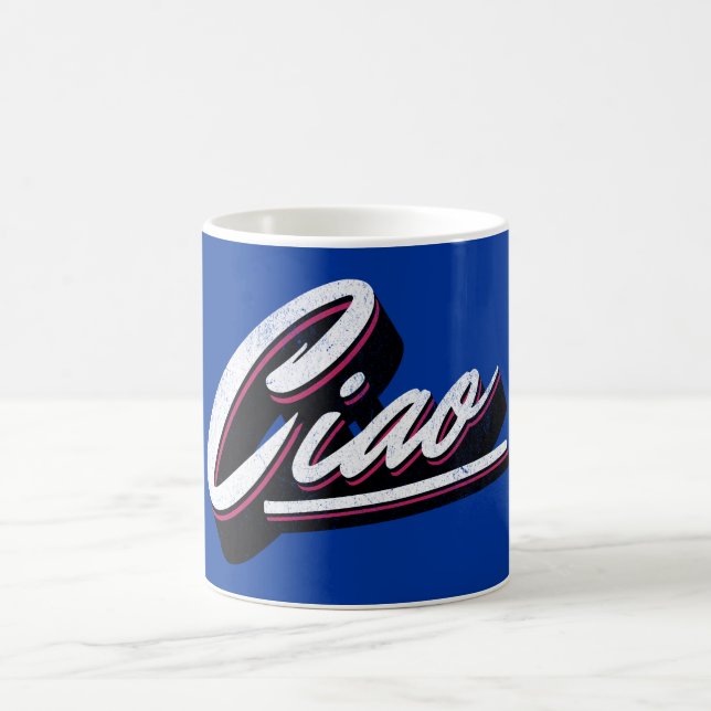 Caneca De Café Design de texto Ciao (Centro)