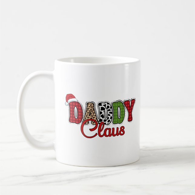 Caneca De Café Design de texto de Natal Mama Claus-50095 (Esquerda)