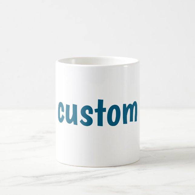 Caneca De Café Design de Texto PERSONALIZADO – Declaração de Esti (Centro)