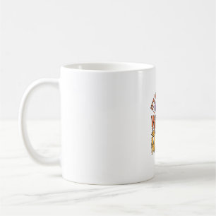 Caneca De Café Design de Tipografia de Halloween Mágico e Bruxo_1