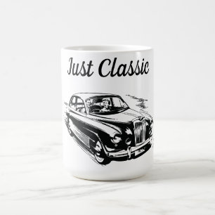 Caneca De Café Design de Tipografia do Dia dos Pais Apenas Carro