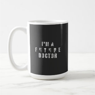 Caneca De Café Design de Tipografia Grunge de Futuro Médico