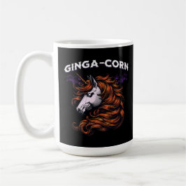 Caneca De Café Design de Unicórnio Ginga-Corn Engraçado