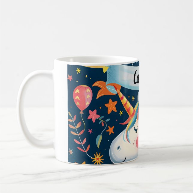 Caneca De Café Design de Unicórnio para crianças (Esquerda)